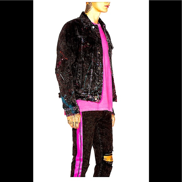 AMIRI Other - Amiri rare OVERSIZED GRAFFITI denim jacket coat🆕!